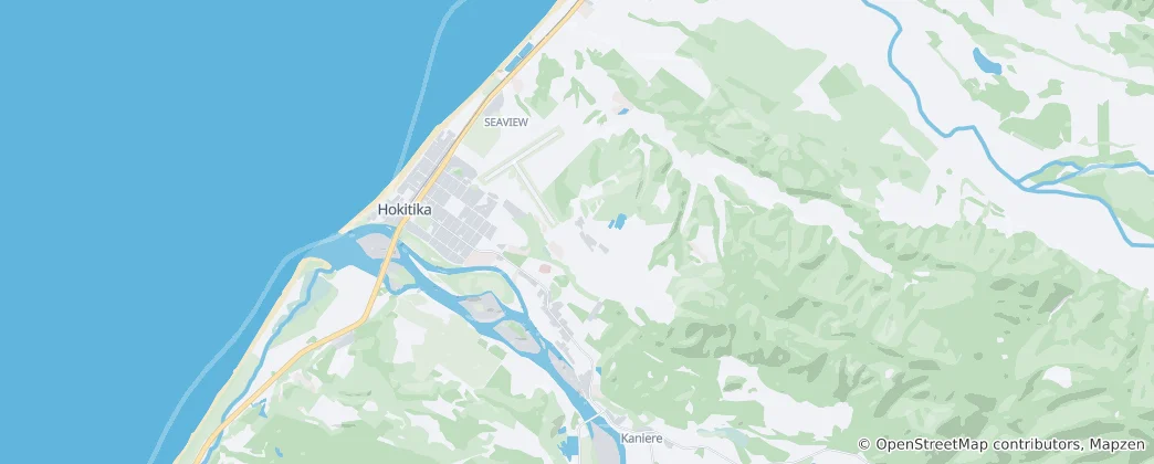 Térkép: Hokitika Ward