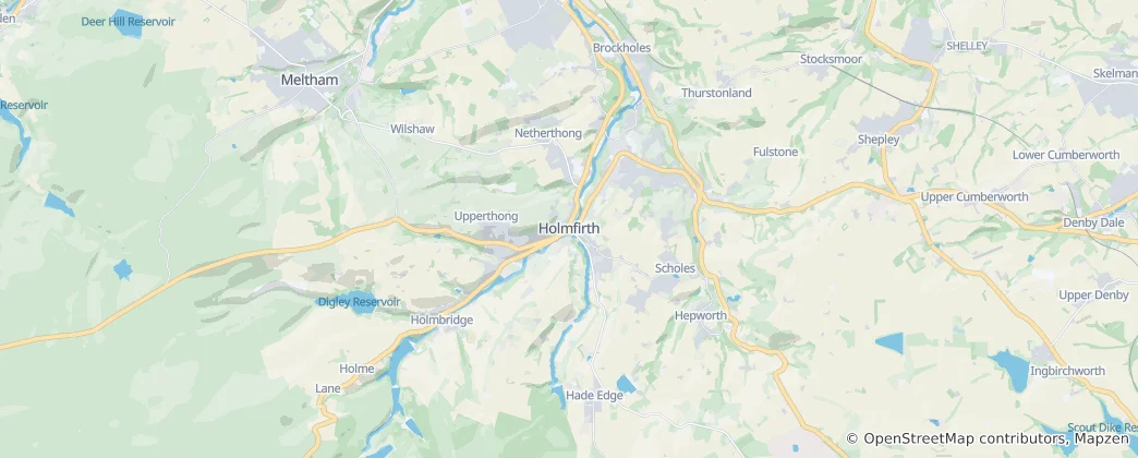 Map of Holmfirth