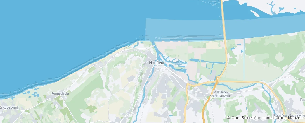 Mapa De Honfleur