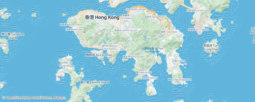 Hong Kong Island — Map