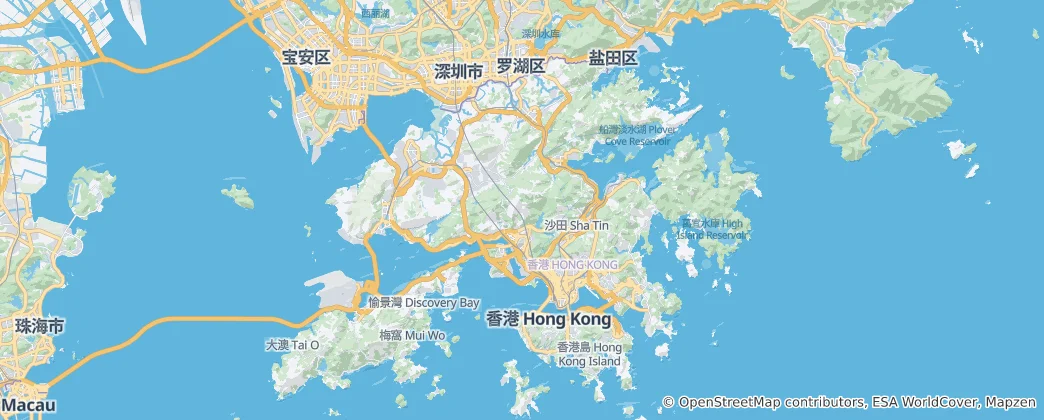 Mappa di Hong Kong