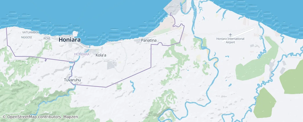 Honiara — Térkép