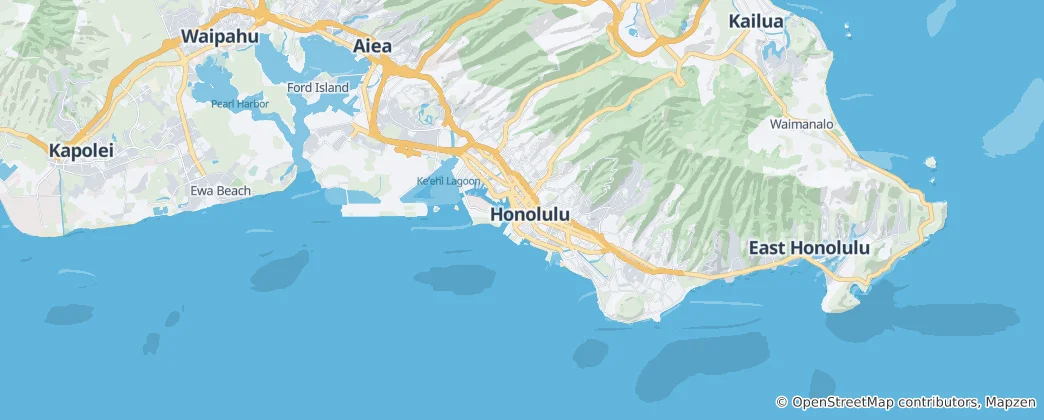 Map of Honolulu