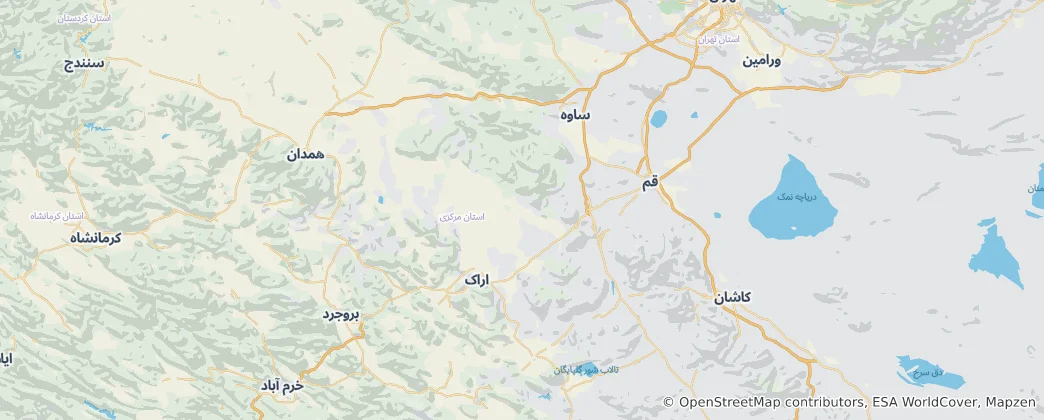 Map of Markazi Province