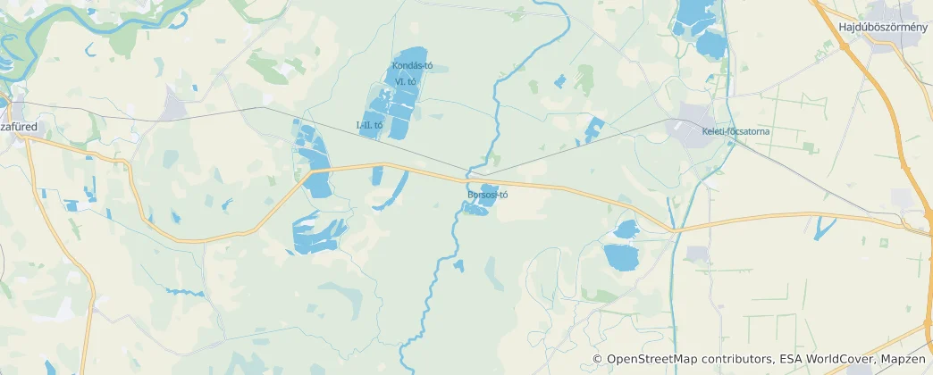 Mappa di Hortobzgy