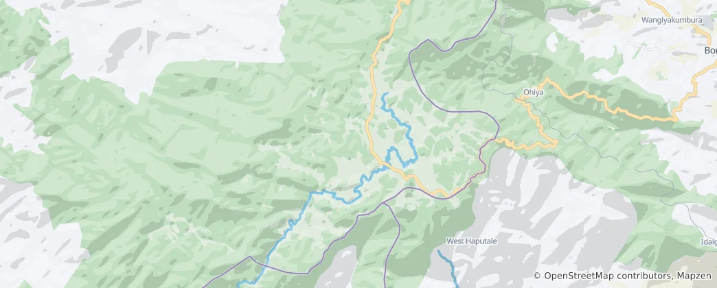 Mappa di Horton Plains National Park
