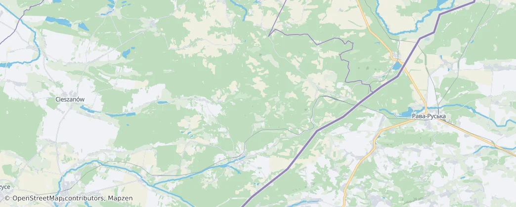 Horyniec-Zdrój — Térkép