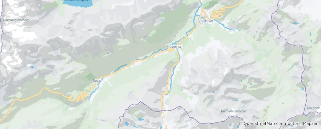 Map of Hospental