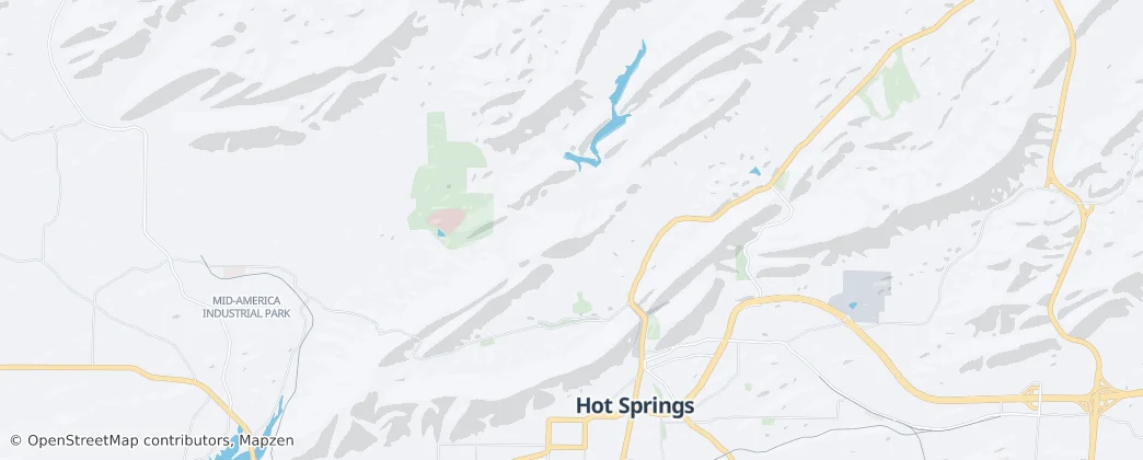 Hot Springs National Park — Mapa