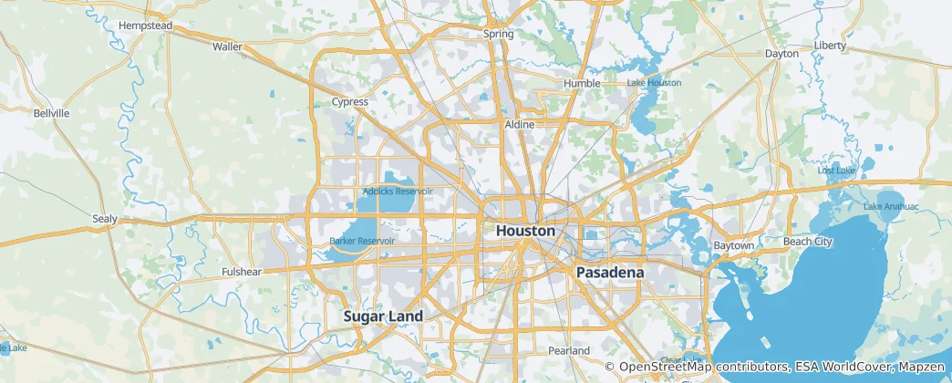 Mapa de Houston