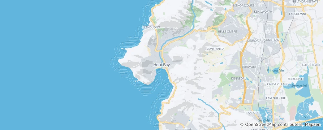 Map of Hout Bay
