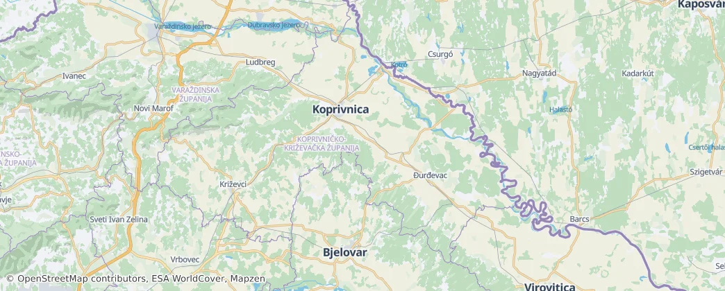 Koprivnica-Križevci — Carte