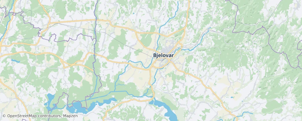 Bjelovar — Map