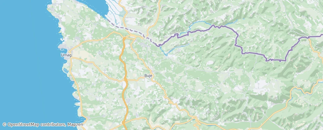 Grad Buje — Térkép