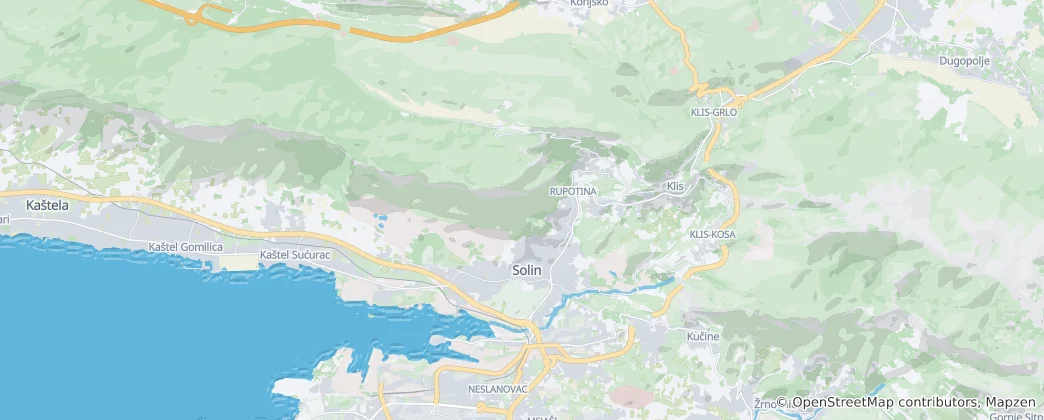 Mapa Solin