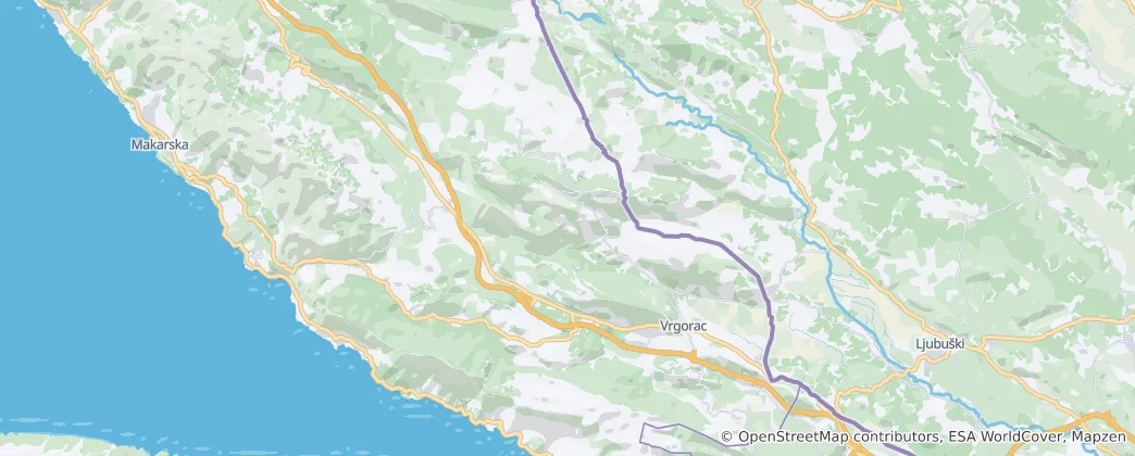 Mappa di Vrgorac