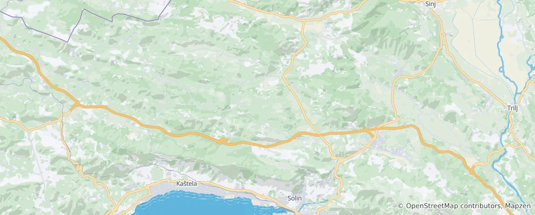 Karte von Općina Klis