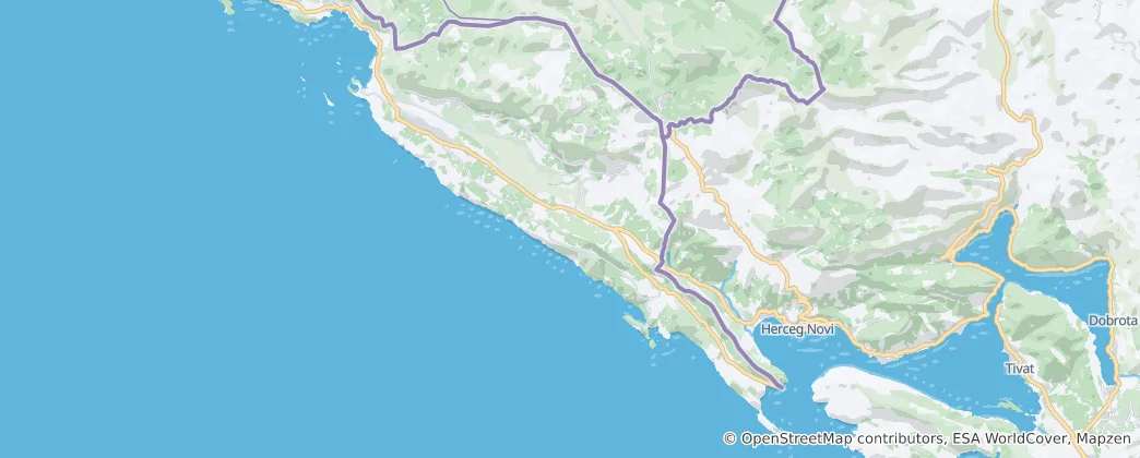 Mapa Konavle