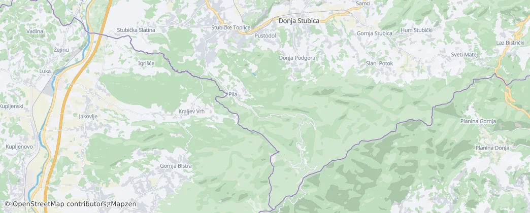 Stubičke Toplice — Mapa