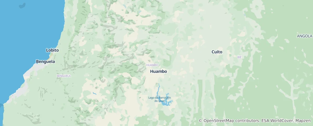 Map of Huambo Province