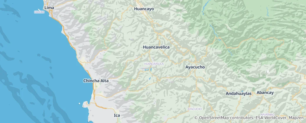 Karte von Huancavelica