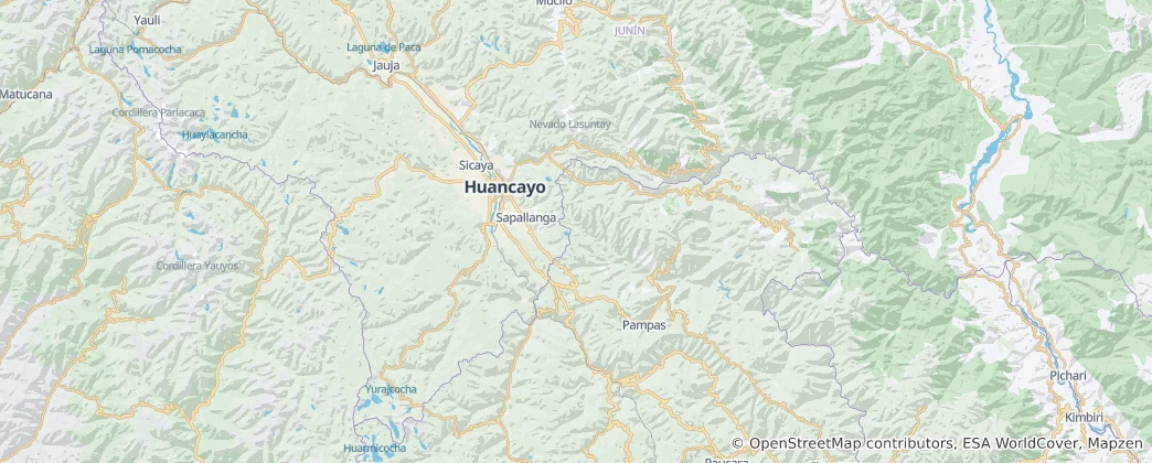 Huancayo Province 지도