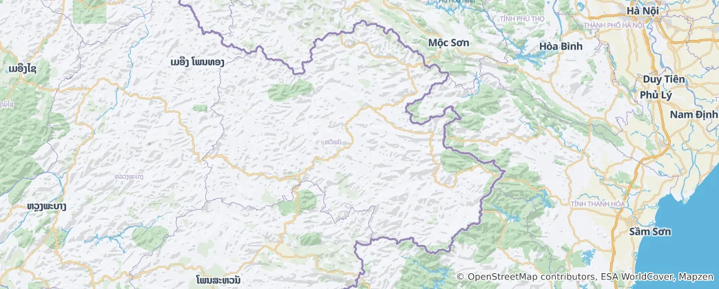 Mapa de Houaphanh