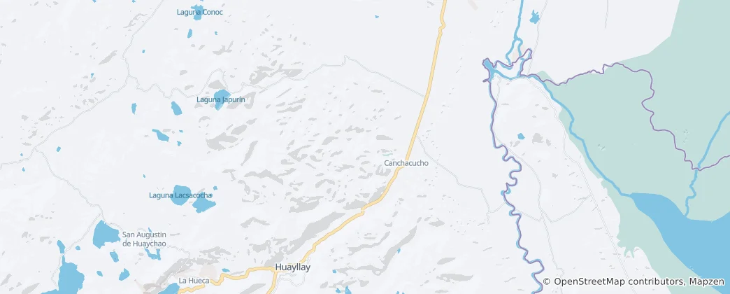 Mapa Huayllay National Sanctuary