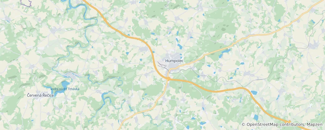 Mappa di Humpolec
