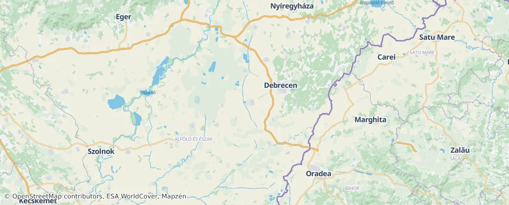 Hajdú-Bihar County — Map