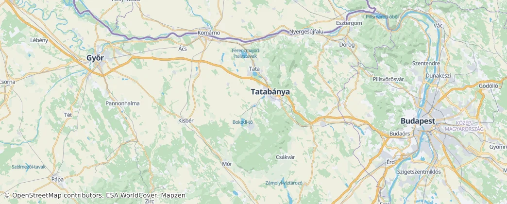 Komárom-Esztergom — Mapa