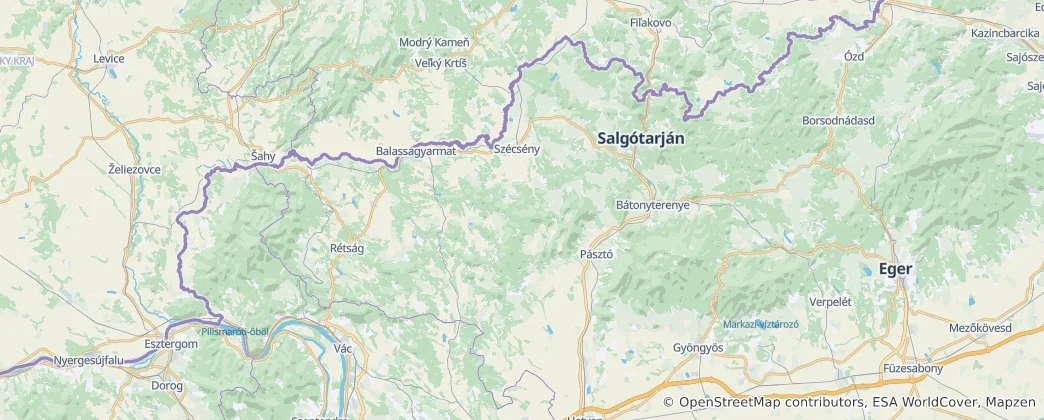 Mapa De Nógrád