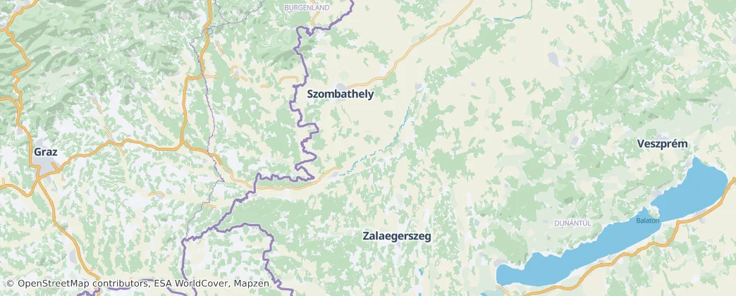 Vas – Mapa