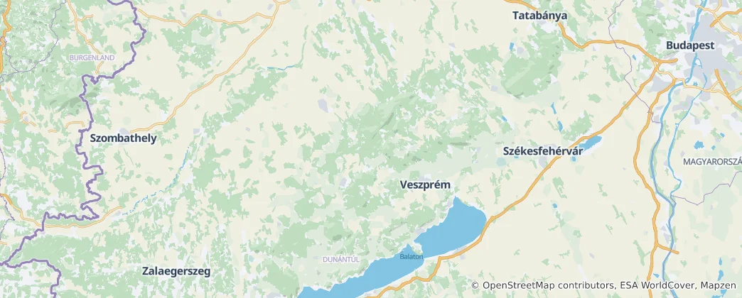 Mapa Veszprém