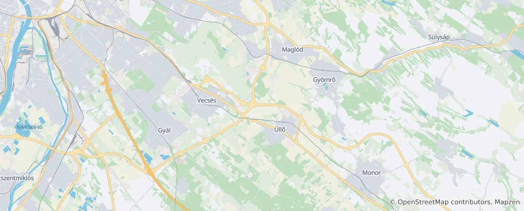 Térkép: Vecsési járás