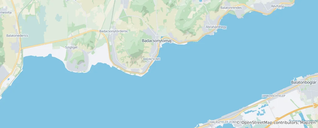 Karte von Badacsonytomaj