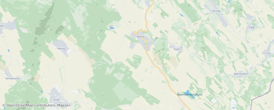 Bajna — Map