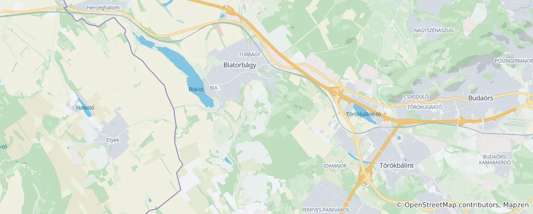 Mapa Biatorbtgy