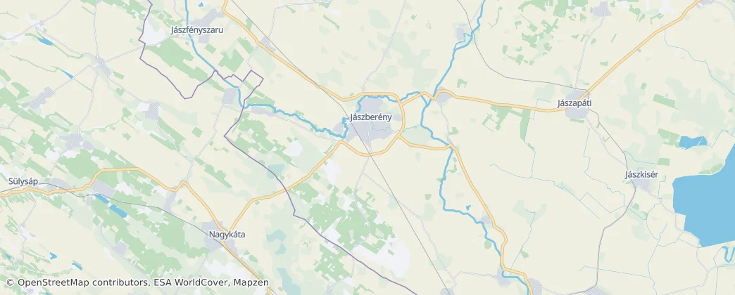 Jászberény — mapa