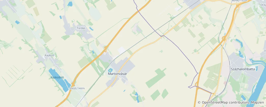 Mapa Martonvlsar