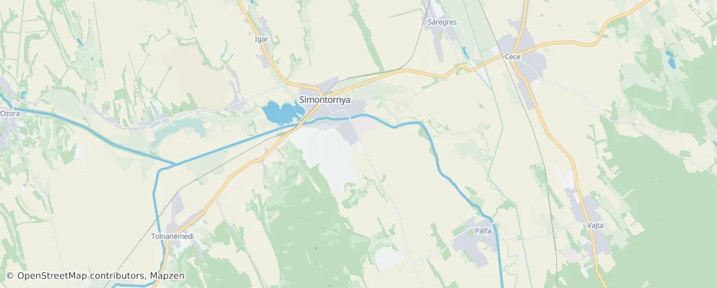 Simontornya — Karte