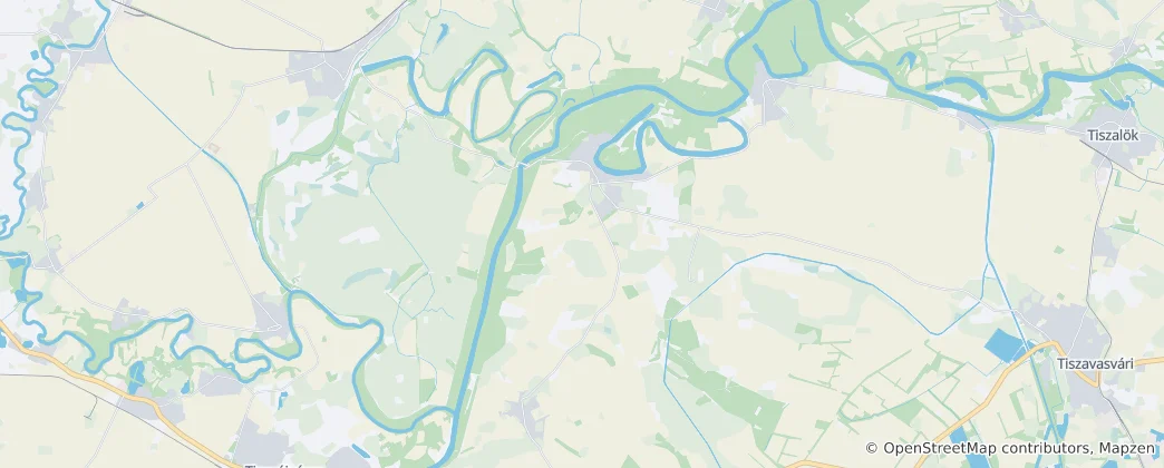 Mappa di Tiszadob