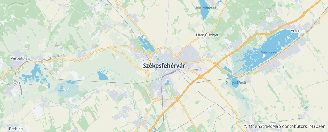 Mappa di Székesfehérvár