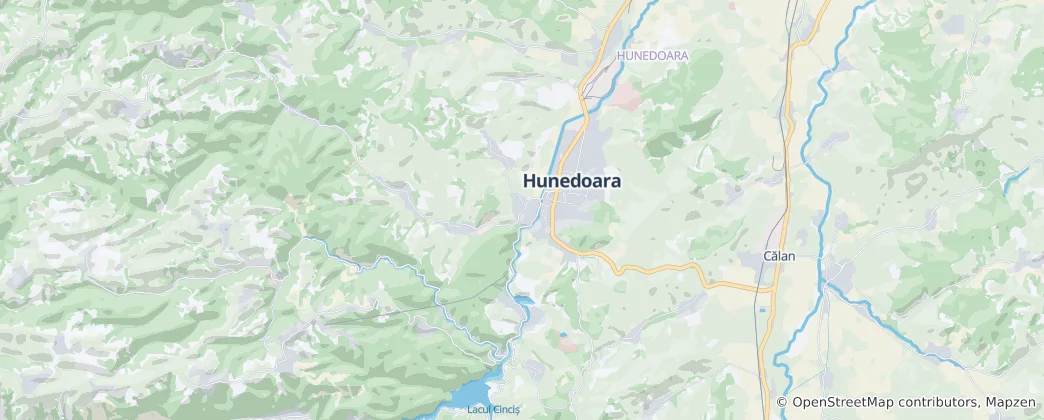 Mapa Hunedoara