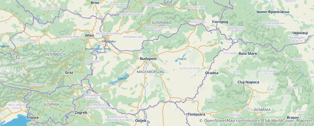 Mapa De Hungría