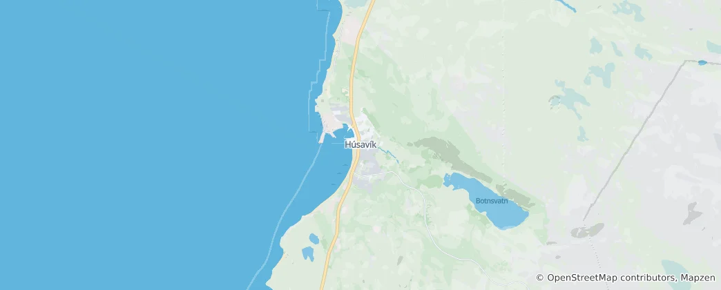 Map of Húsavík
