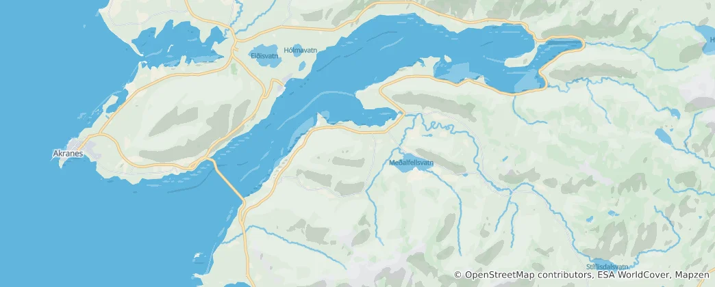 Mapa Hvalfjörður