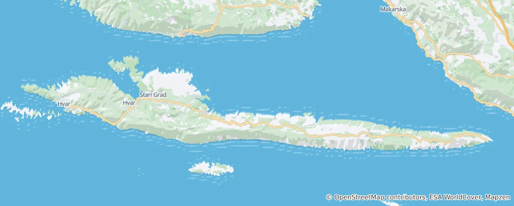 Map of Hvar