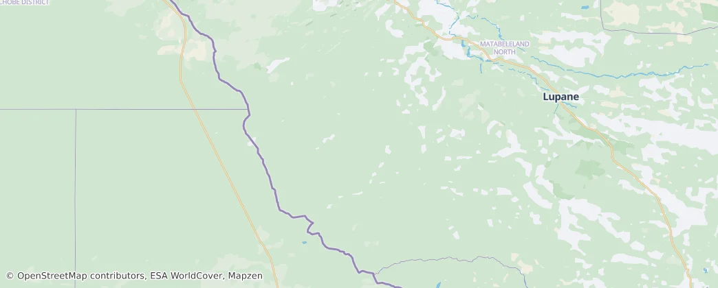 Hwange National Park — Map