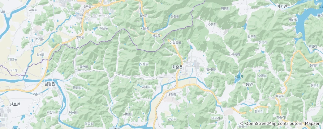 Mappa di Hwasun